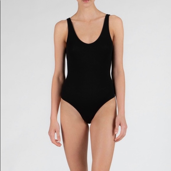 ATM Anthony Thomas Melillo Tops - ATM Black Modal Rib Bodysuit
